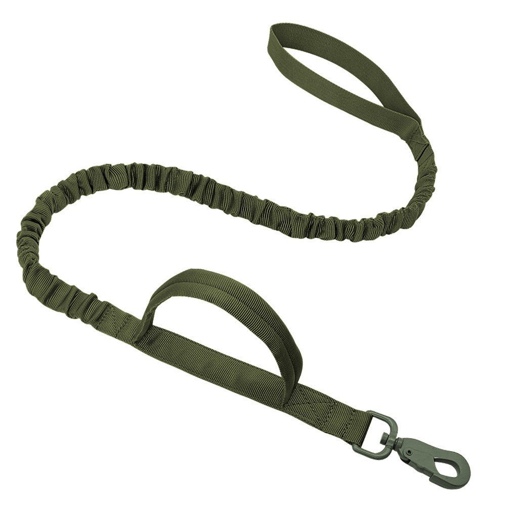 Tactical Bungee Dog Leash 2 Handle Quick Release Cat Big Dog Pet Leash Elastic Leads Rope Dog Belt Training Nylon Leashes Rope