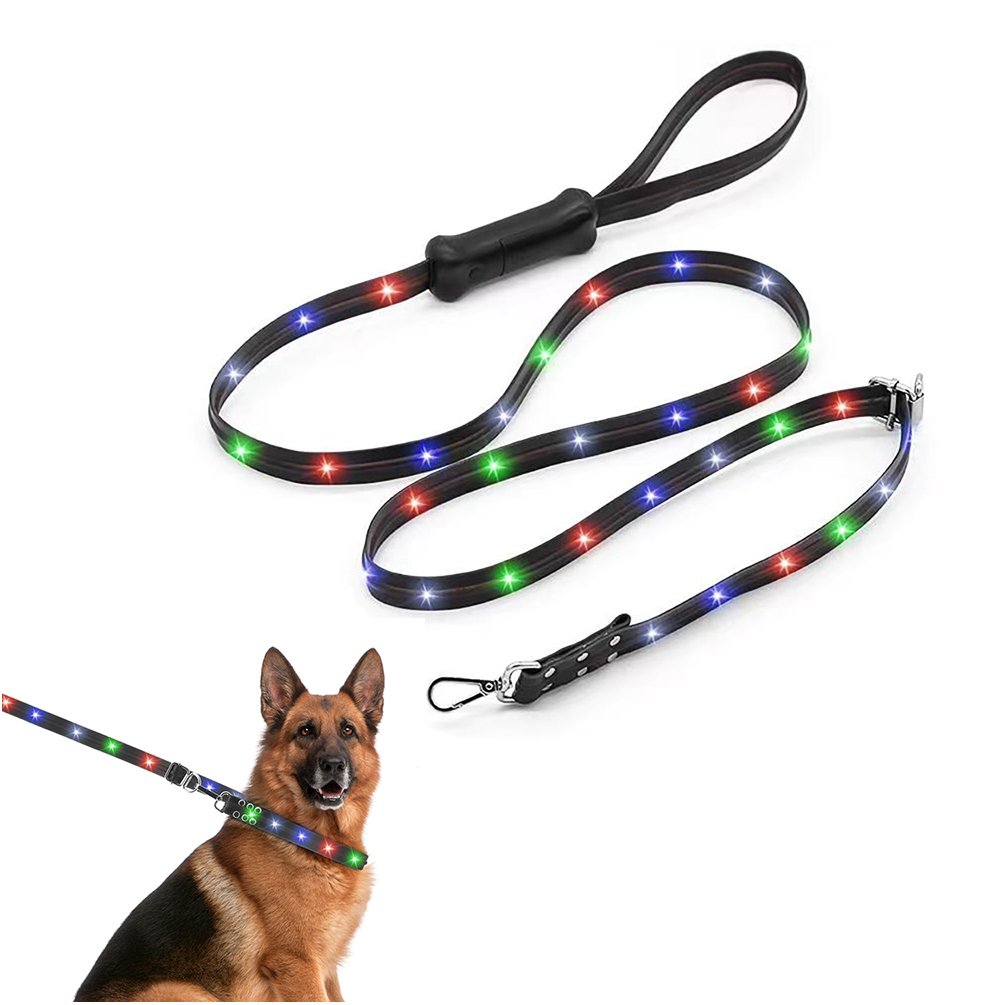 Hot Sale LED Light up Pet Dog Leash No Collar Needed for Graduation Ramadan Easter Halloween Christmas New Year Mother's Day