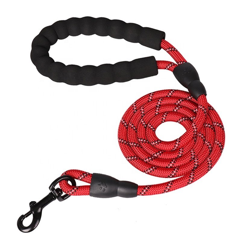 1.5m Reflective Nylon Dog Traction Rope Braided Climbing Rope Dog Lead Dog Leash cat leash and set