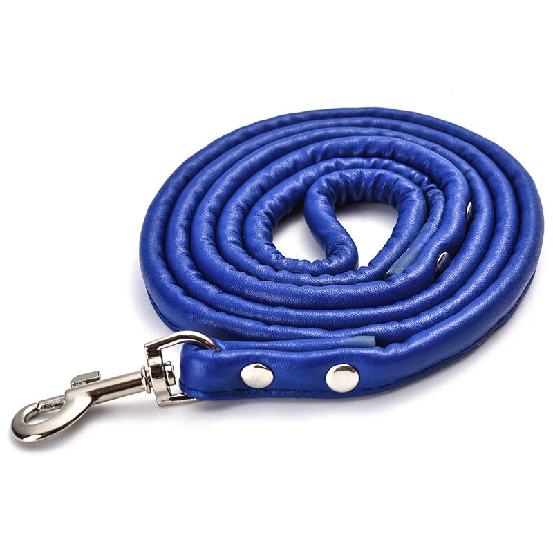 Pet Dog leash Fashion Multicolor PU Round Rope Small And Medium Dog leash