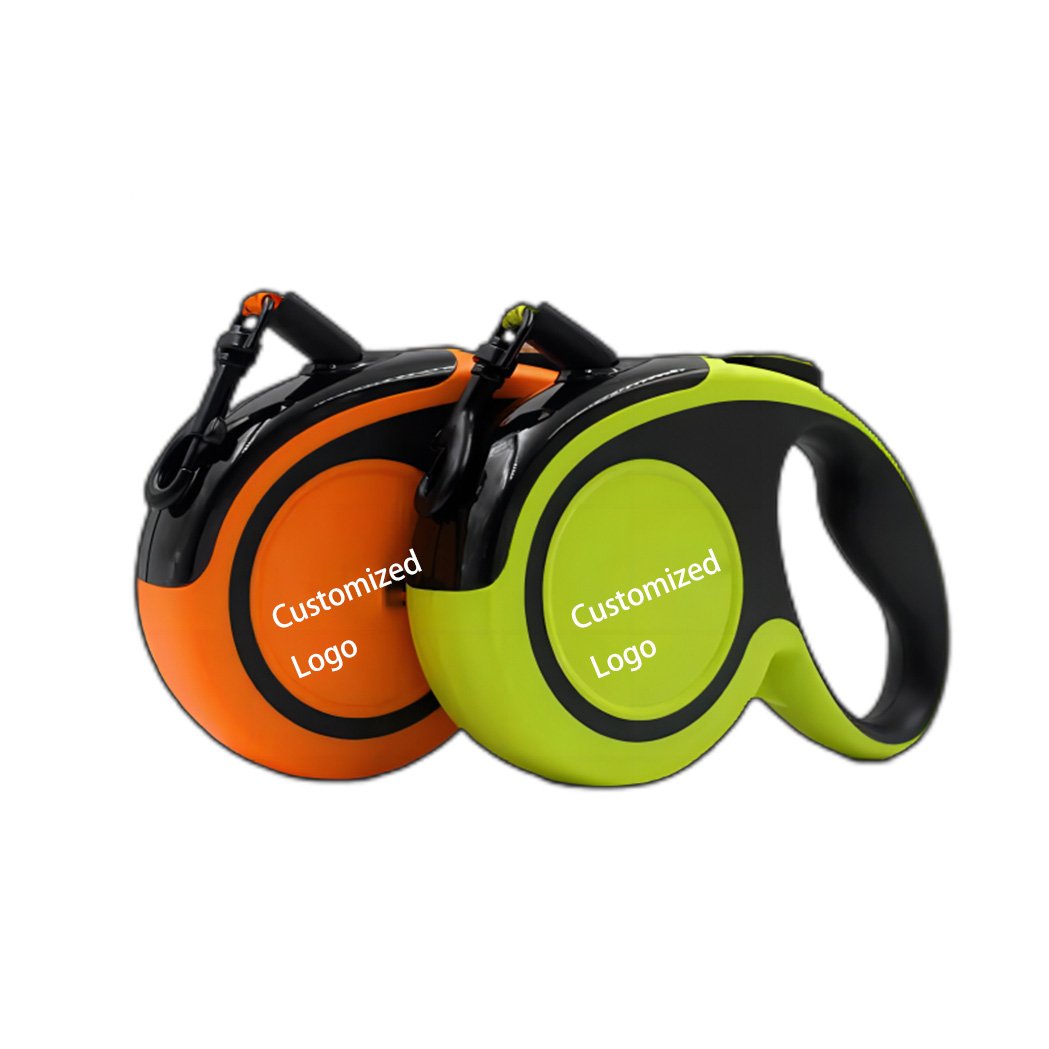 Retractable Pet Shop Nylon Reflective Retractable Leash With Anti-slip Handle Retractable Heavy Duty Dog Leash