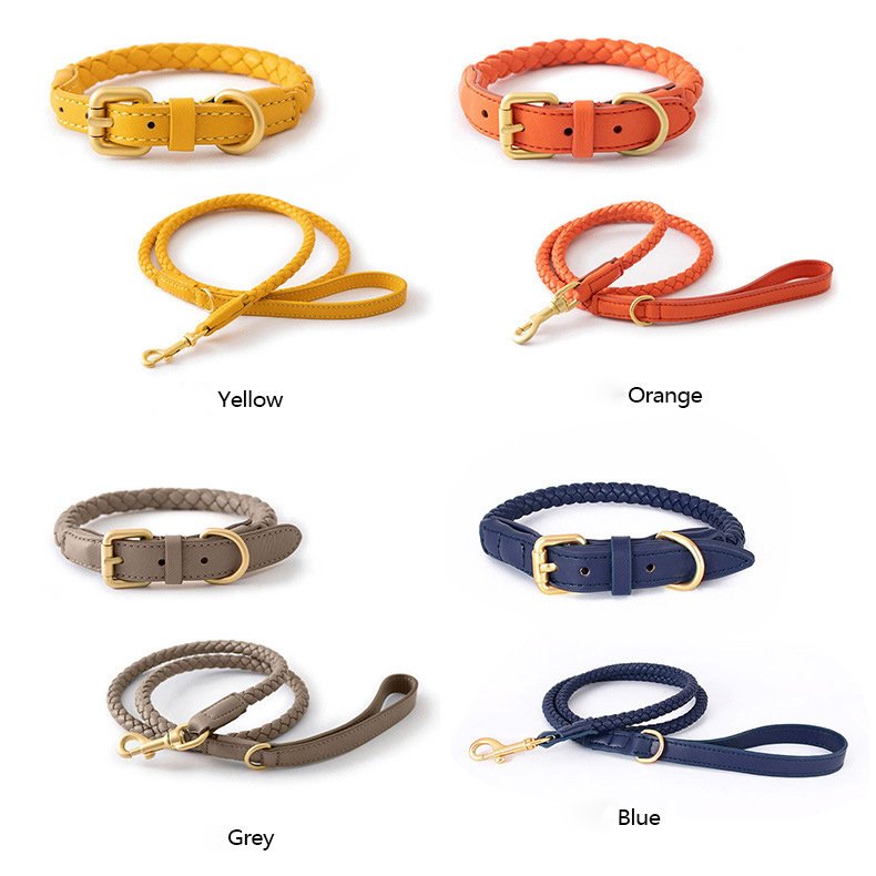 Hot sale luxury Pet Dog Collar and Leash set