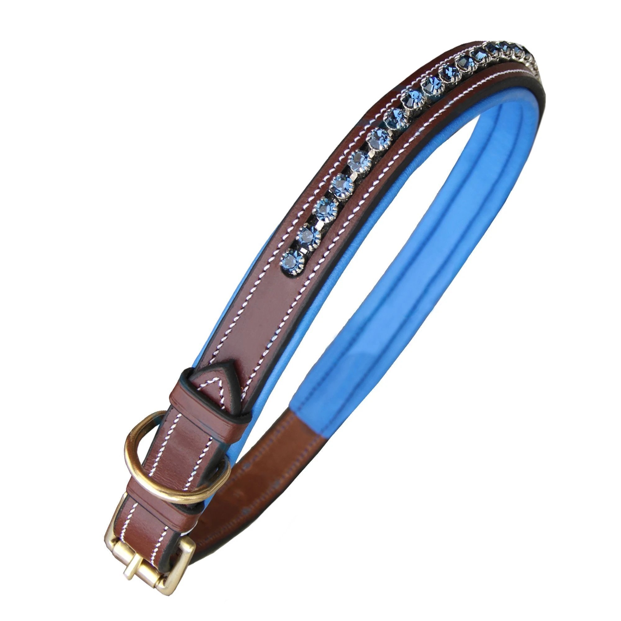 High Quality Leather Argentinian Polo dog Collar with Leash