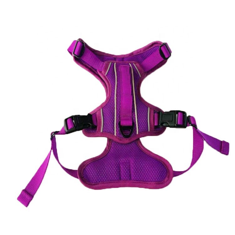 Dog Harness - Waterproof Soft Breathable No-Pull Harness For Dogs - Control Handle - Easy To Adjust & Strong Fast Release Clips