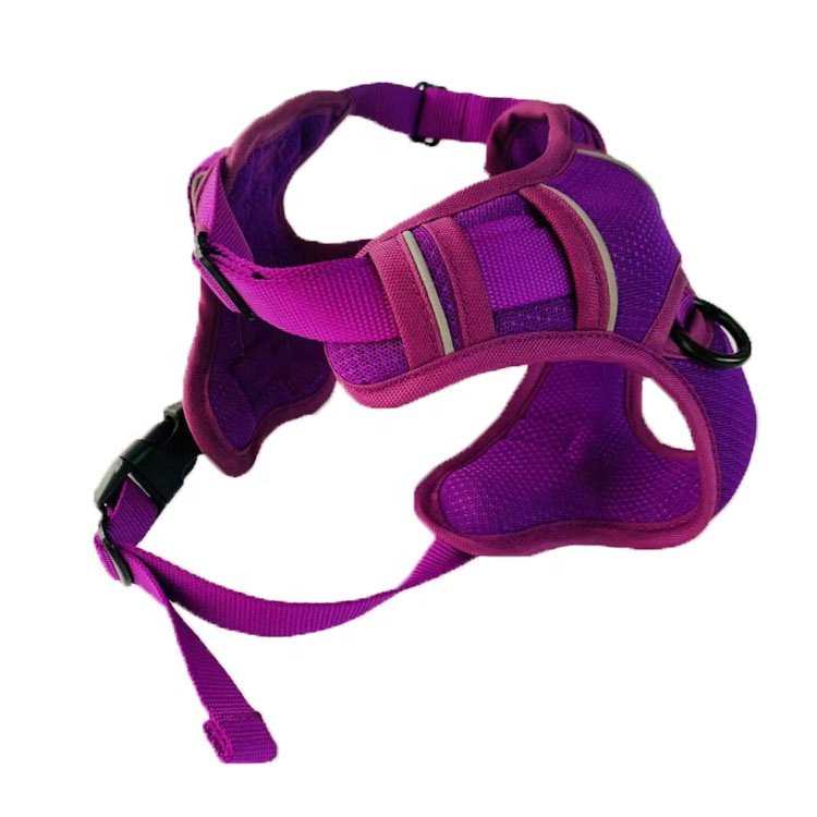 Dog Harness - Waterproof Soft Breathable No-Pull Harness For Dogs - Control Handle - Easy To Adjust & Strong Fast Release Clips