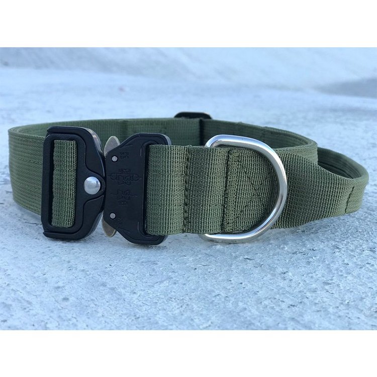 1.5" Heavy Duty Tactical Combat Dog Collar for Bully Dogs