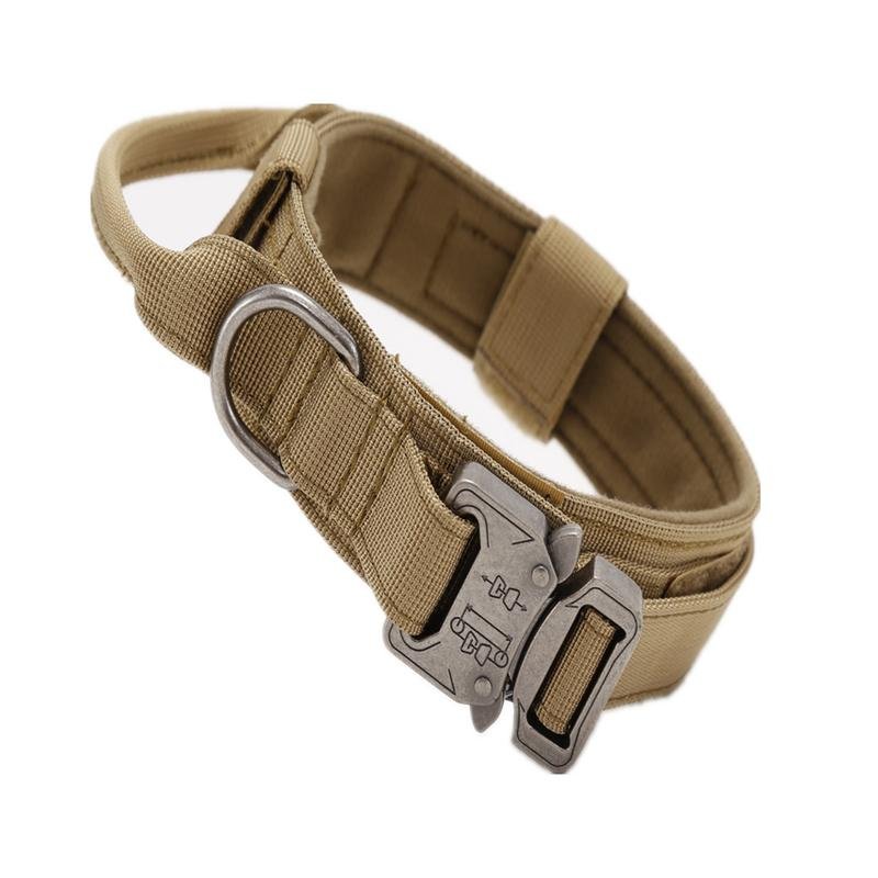 High Quality Heavy Duty Metal Buckle Pet Collar Large Dogs Collar And Leash Set Tactical Dog Collars