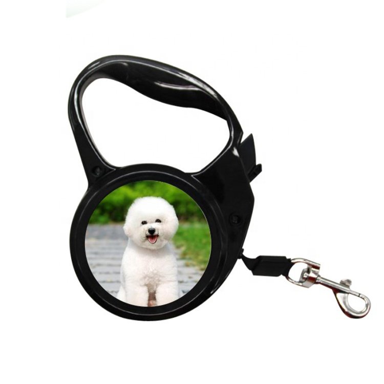 Prosub Custom Sublimation Retractable Dog Leash Printable Logo Blanks Sublimated Pet Leashes Traction Rope