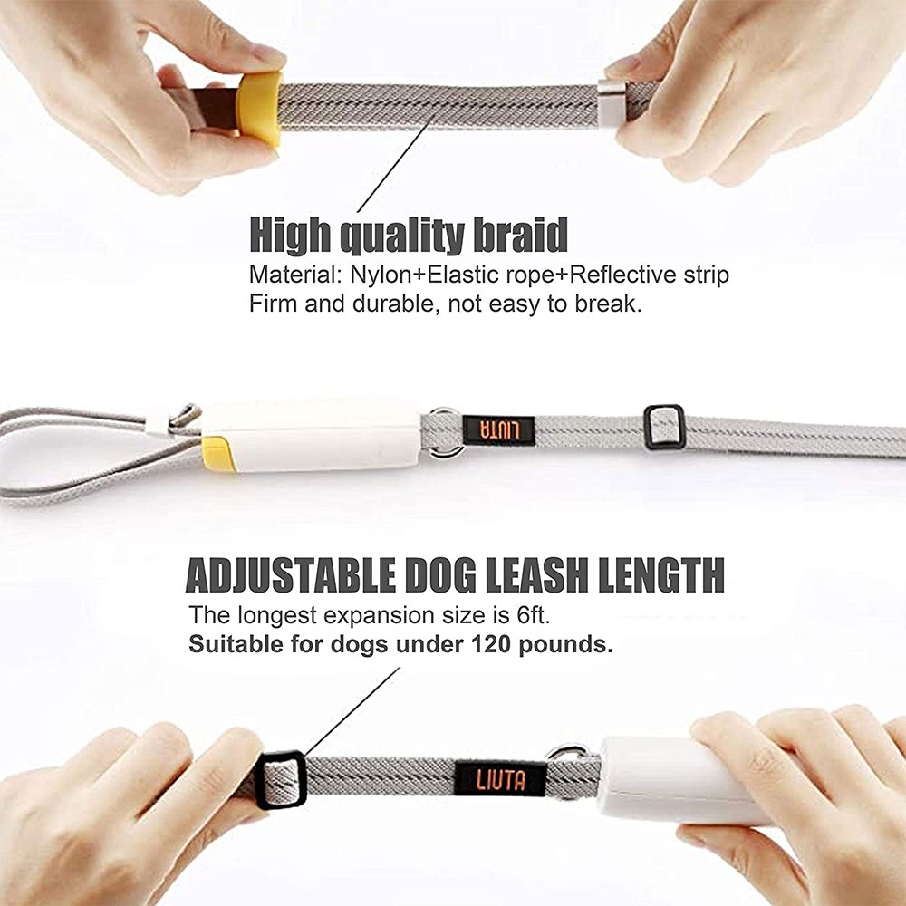 Dog Leash with Handle Retractable 6FT Release Hands Easy Tie Anti-Lost Pet leash Manufacturer Supplies