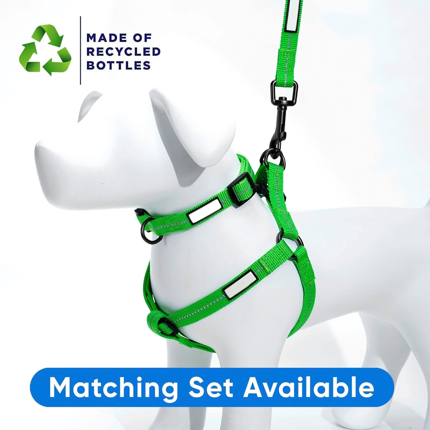 Wholesale No Pull Dog Harness Set Pet Collar Leash Set Adjustable Waterproof Pvc Step In Dog Harness