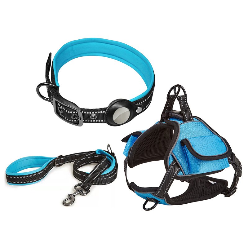 Adjustable Collar Leash Set Multi-color High Quality Collar Leash Set for Pets Reflective Pet Cat Dog Collar Leash Set