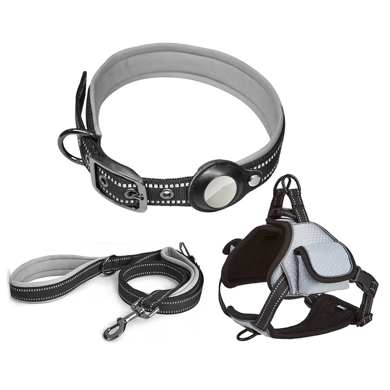 Adjustable Collar Leash Set Multi-color High Quality Collar Leash Set for Pets Reflective Pet Cat Dog Collar Leash Set