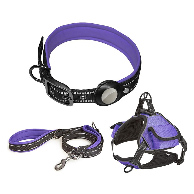 Adjustable Collar Leash Set Multi-color High Quality Collar Leash Set for Pets Reflective Pet Cat Dog Collar Leash Set