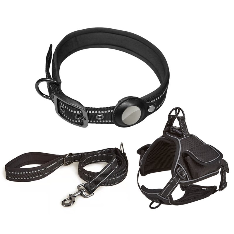 Adjustable Collar Leash Set Multi-color High Quality Collar Leash Set for Pets Reflective Pet Cat Dog Collar Leash Set