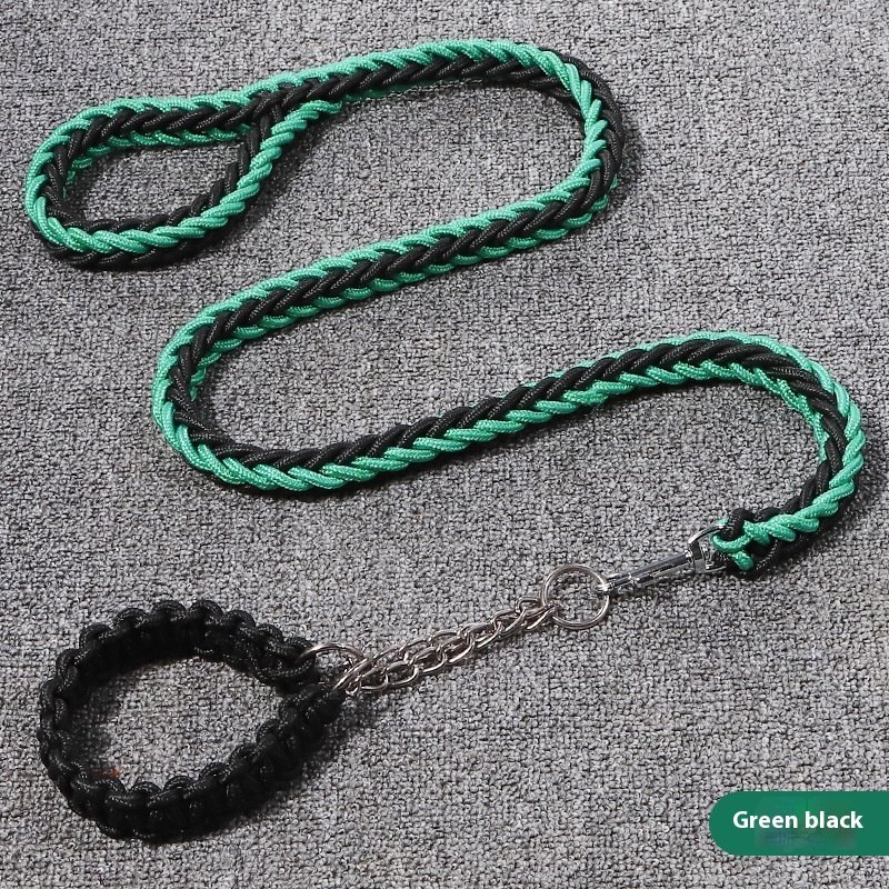 Pet Training Dog Leash Personalized Solid Pattern Pet Traction Chain Colorful Braided Small Wholesale Pet products