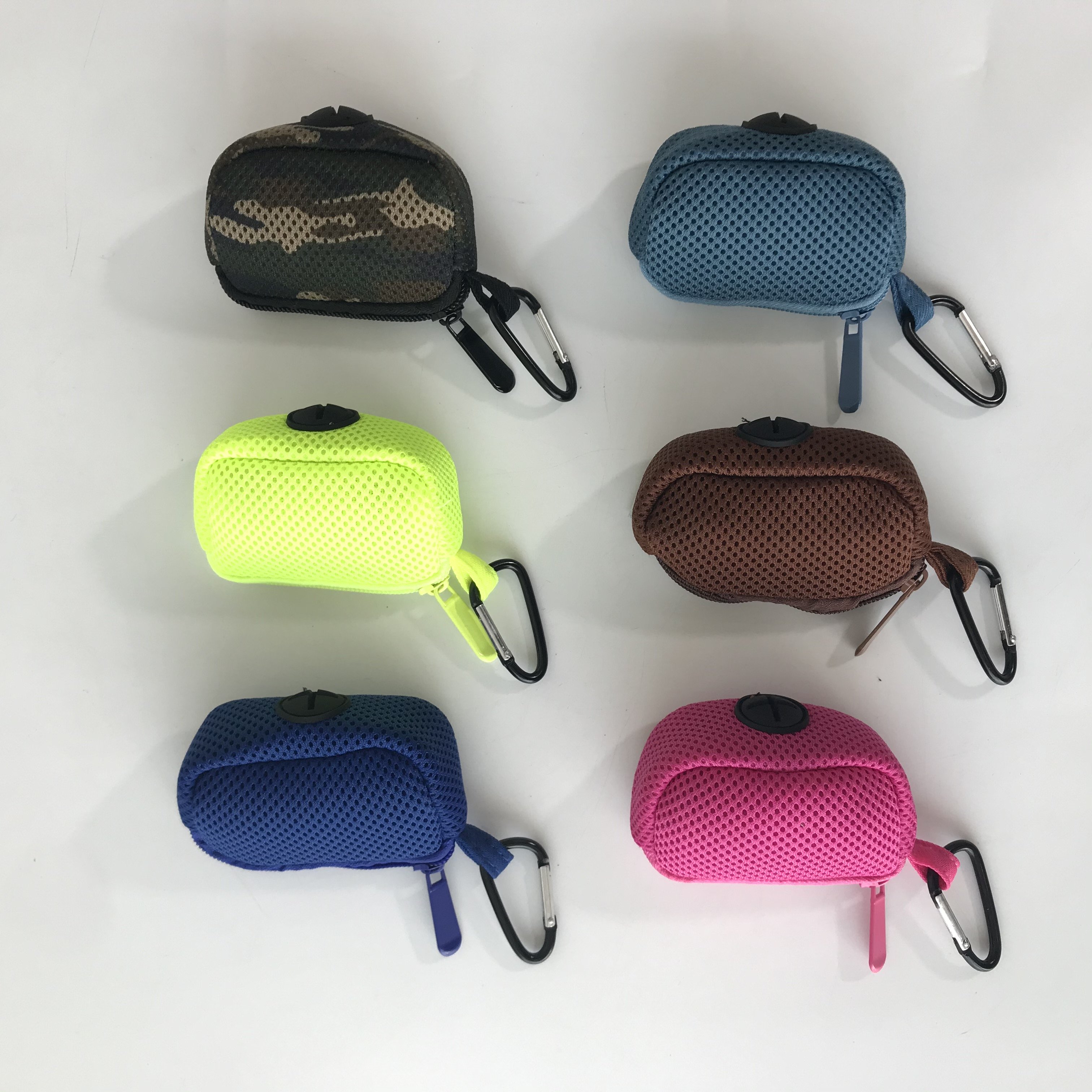 2024 Eco-friendly custom design air mesh pet dog poop bag holder biodegradable dog Poop bag pet dog waste bags