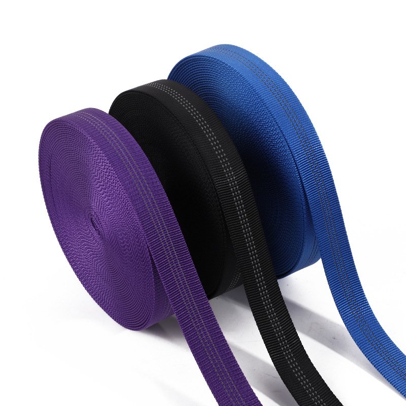 Custom 25mm Polyester Nylon Tubular Hollow Webbing for Dog Leash Collar