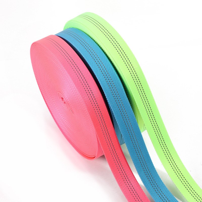 Custom 25mm Polyester Nylon Tubular Hollow Webbing for Dog Leash Collar