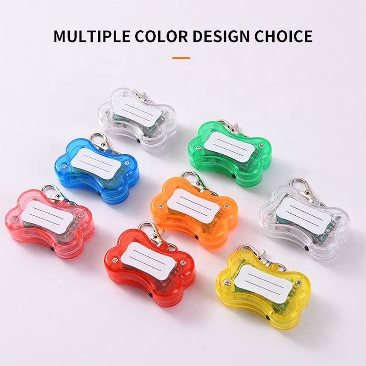 Cute Morden Colorful Bone Shape Recharge Hanging Pendant Led Light For Dogs And Cats