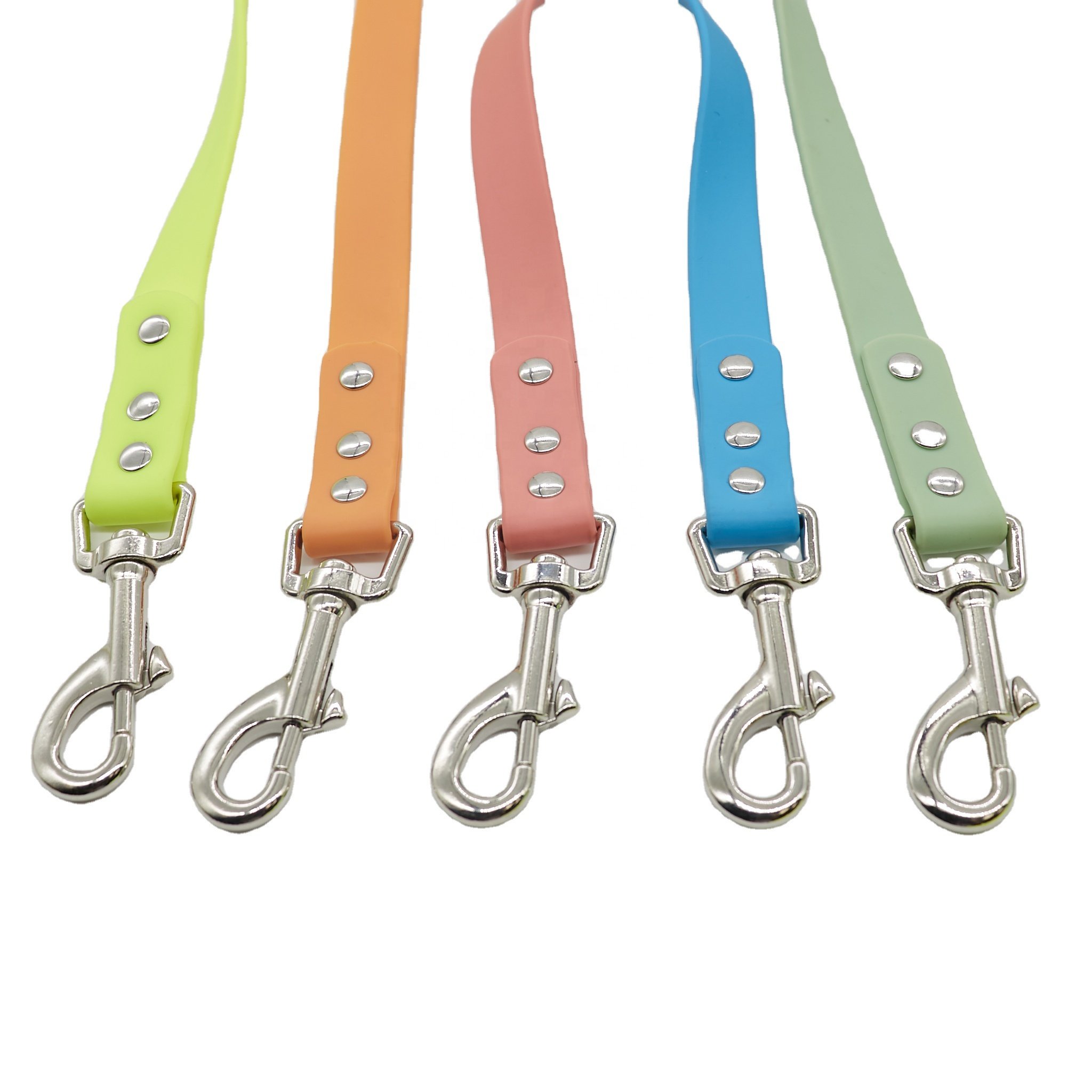 Customize TPU/PVC Coating Webbing Pet Dog and Cat Leash and Collar Customize Color Size Dog Leash with Logo