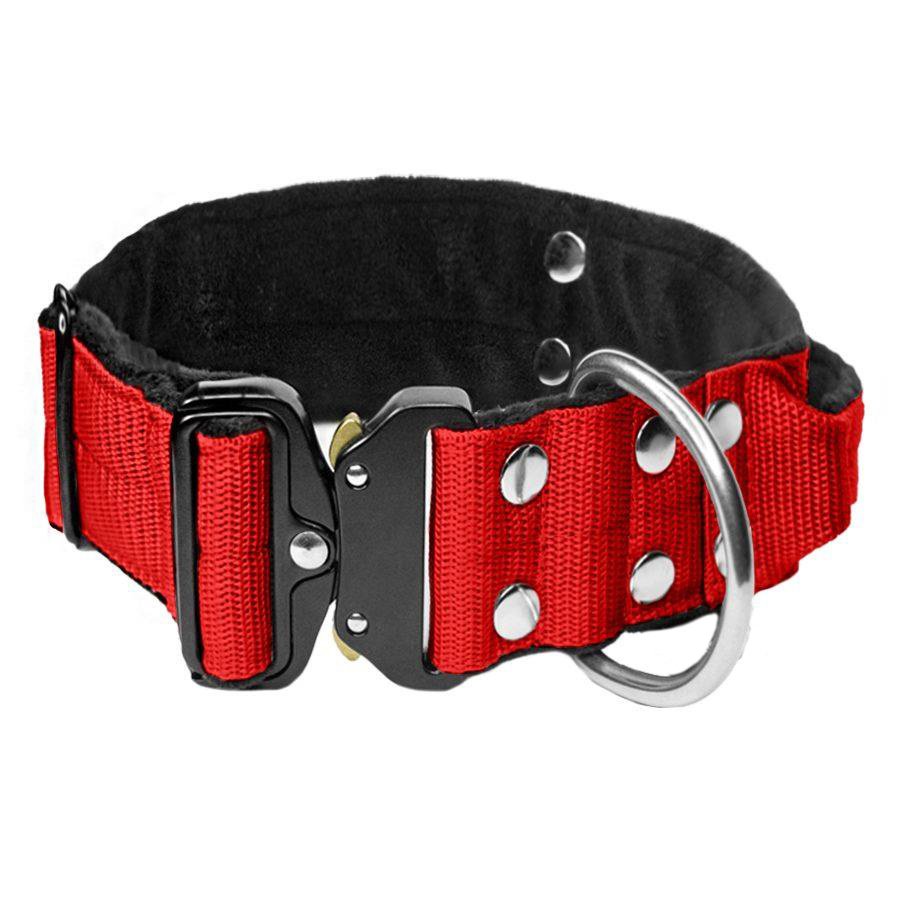 OEM 2 inch nylon metal heavy training pet collar neoprene wide heavy duty bully dog collar with handle