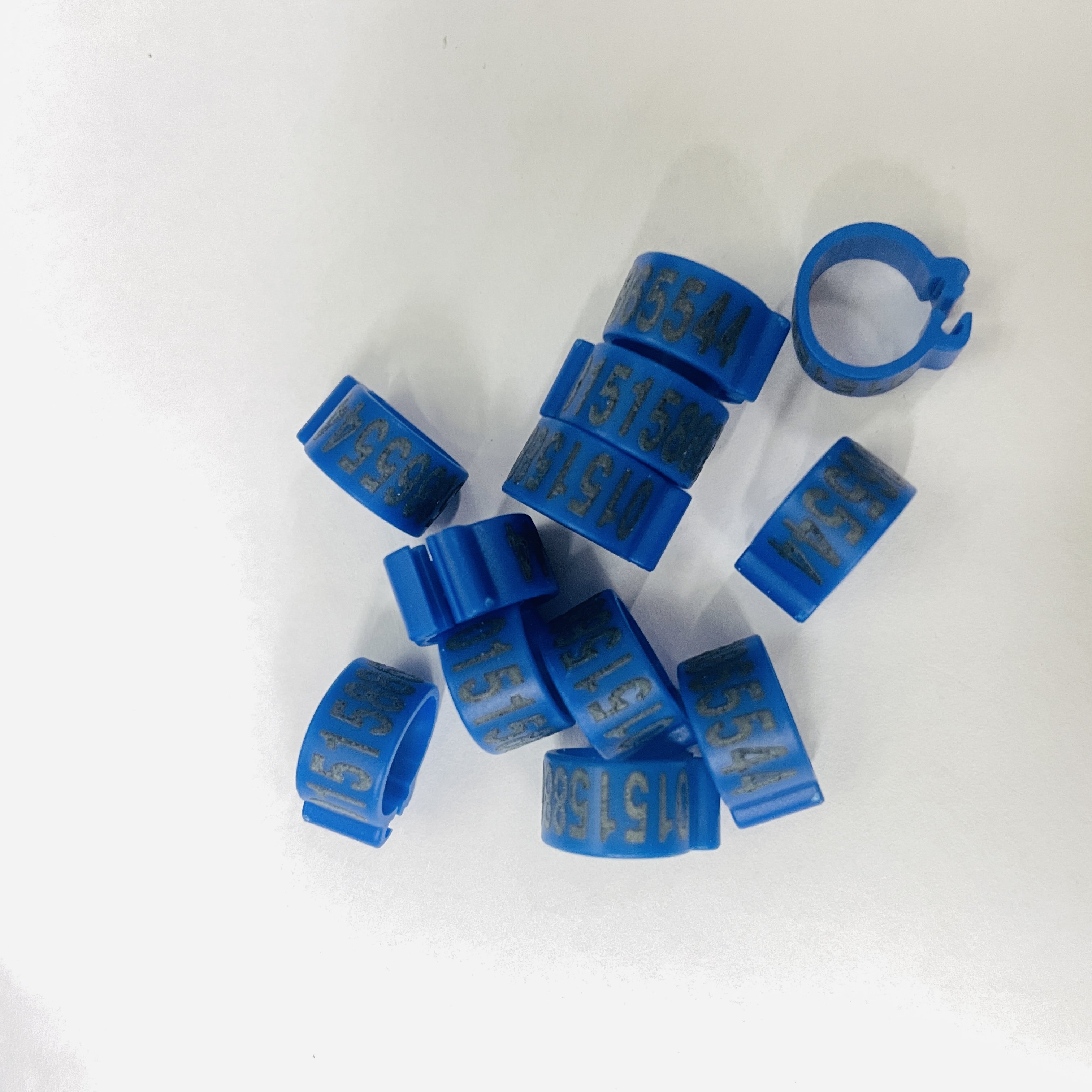 8mm 10mm 12mm 14mm Colorful Plastic Bird Clip Bands Bird Parrot Racing Rings Pigeon Rings
