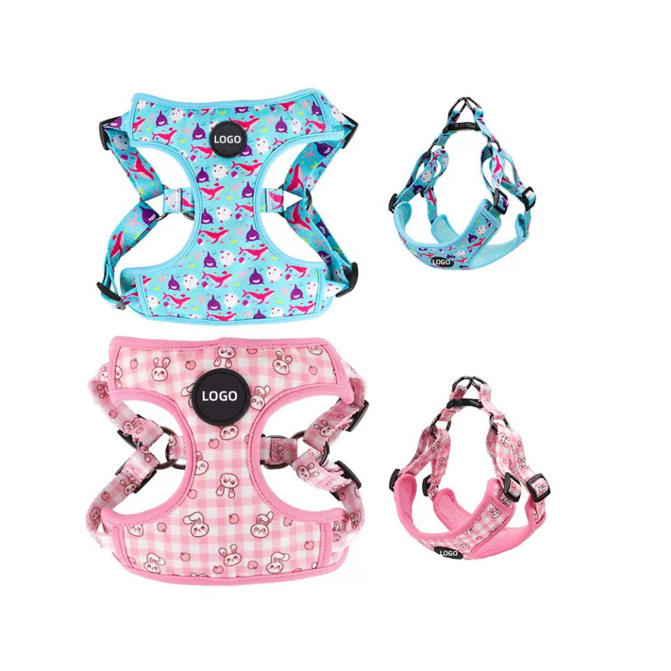 The new Oxford Waterproof pet Supplies Mesh breathable dog leash and padded back set