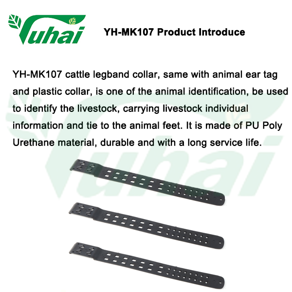 Plastic Tags of Cow Neck Collar for animal Provides Data on the Go, Cow Collar Belt ,leg bands