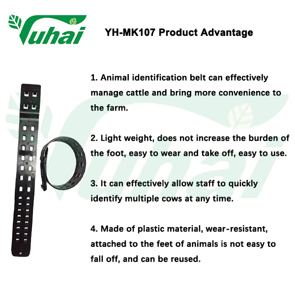 Plastic Tags of Cow Neck Collar for animal Provides Data on the Go, Cow Collar Belt ,leg bands