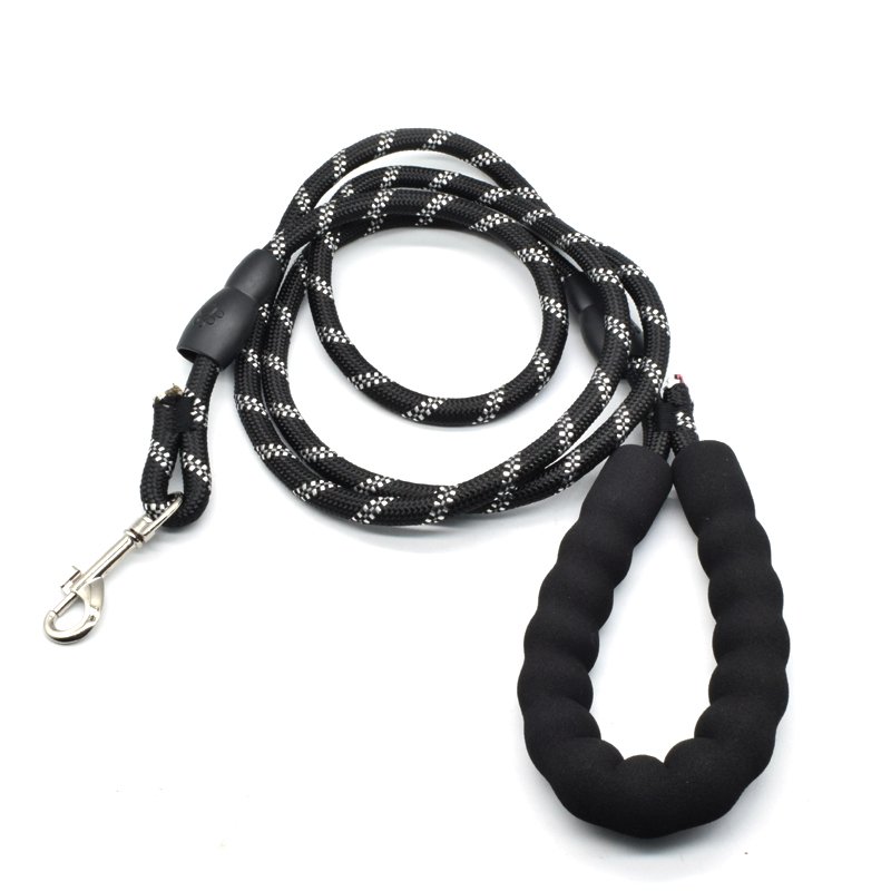 Wholesale Bulk Strong Sturdy Comfortable for Custom Woven Nylon Reflective Pet 5FT Durable Slip Dog Rope Leash
