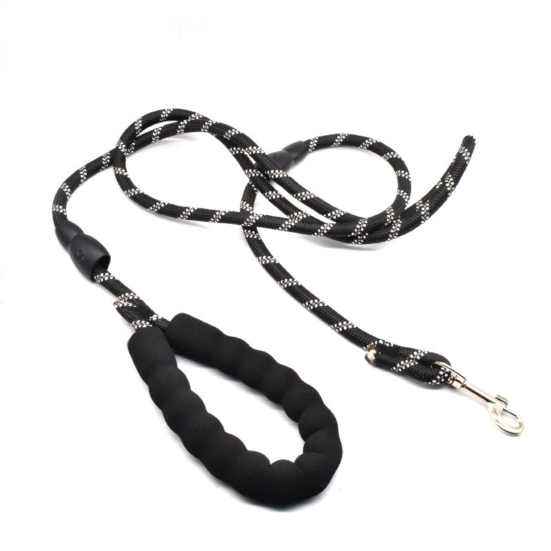 Wholesale Bulk Strong Sturdy Comfortable for Custom Woven Nylon Reflective Pet 5FT Durable Slip Dog Rope Leash