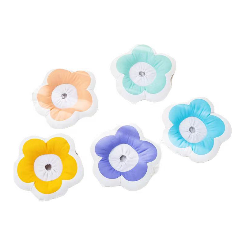 Cute Flower Shape Rubbing Soft Pet Neck Collar Leashes Luxury Waterproof and adjustable