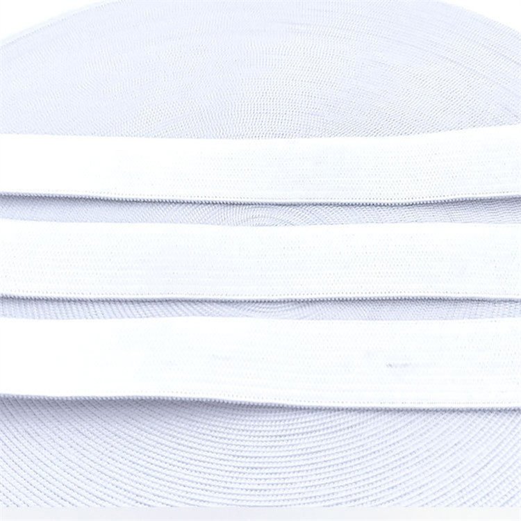 Wholesale Customization Elastic Band Elastic Webbing White Nylon Adhesion Elastic Webbing Strap