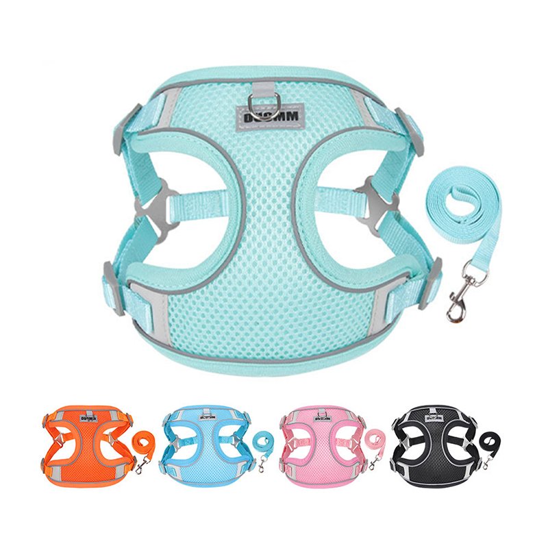 Custom Logo Luxury Pet Dog Accessories Products Supplie Retractable Dog Collar Leash Wire Training Harness Set For Dogs
