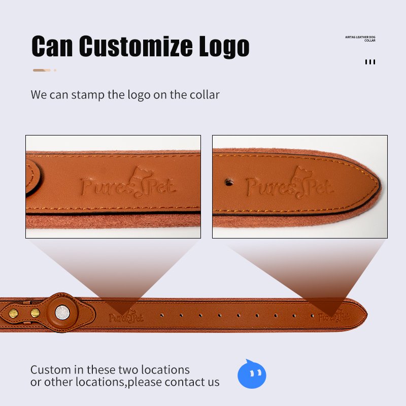 NEWPET Wholesale Custom Private Label In Bulk Padded Adjustable Wide Genuine Leather Dog Collar for Large Dog