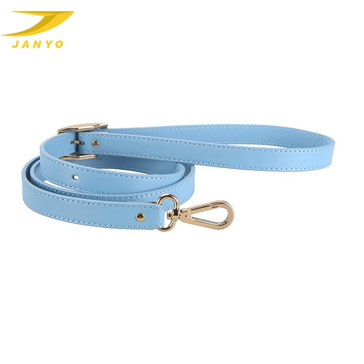 JANYO Newest design high quality pu leather macrame dog collar and leash set