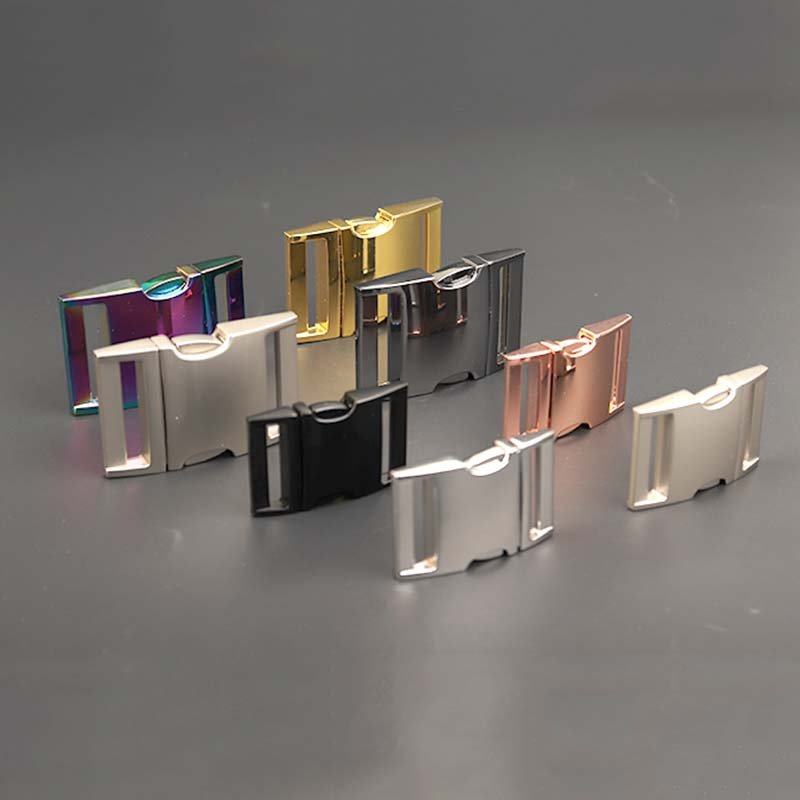 Hebilla de Liberacion lateral Manufacturer Metal Pet Accessory Wholesale Side Release Buckle For Dog Leash And Backpack