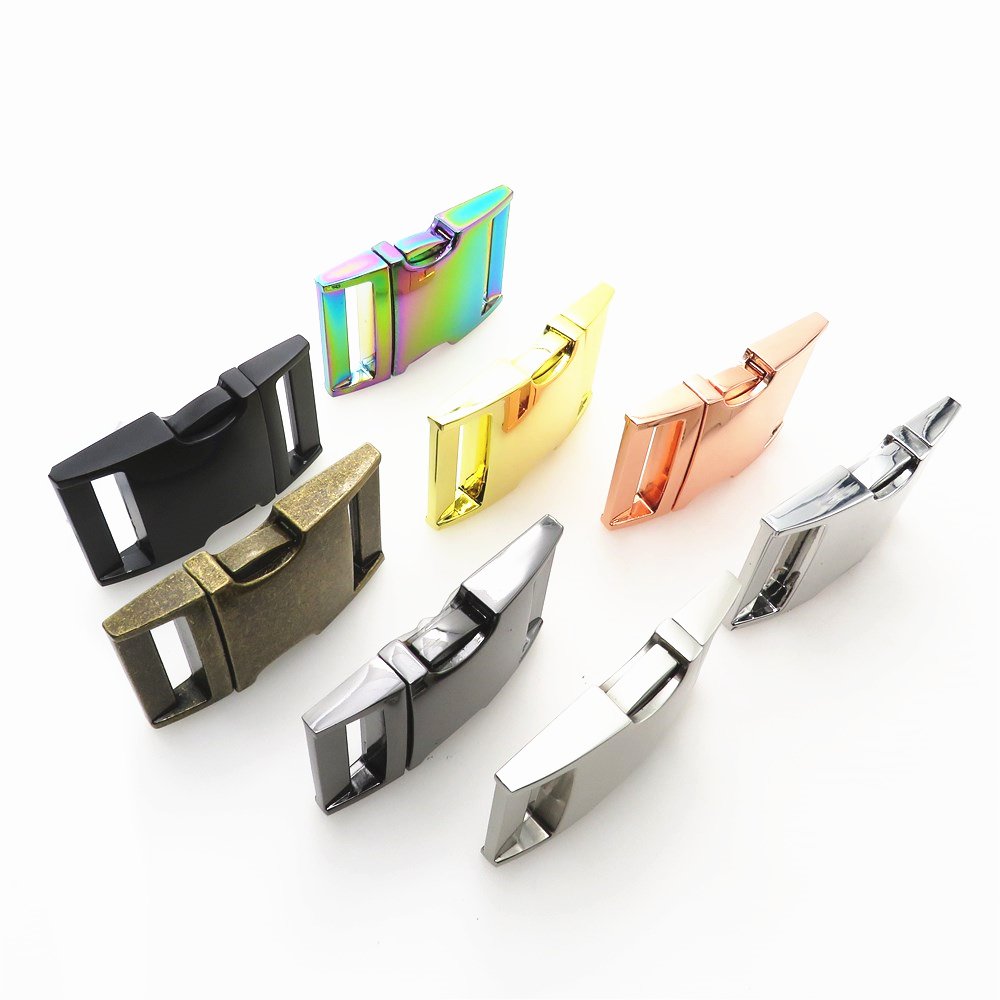 Hebilla de Liberacion lateral Manufacturer Metal Pet Accessory Wholesale Side Release Buckle For Dog Leash And Backpack