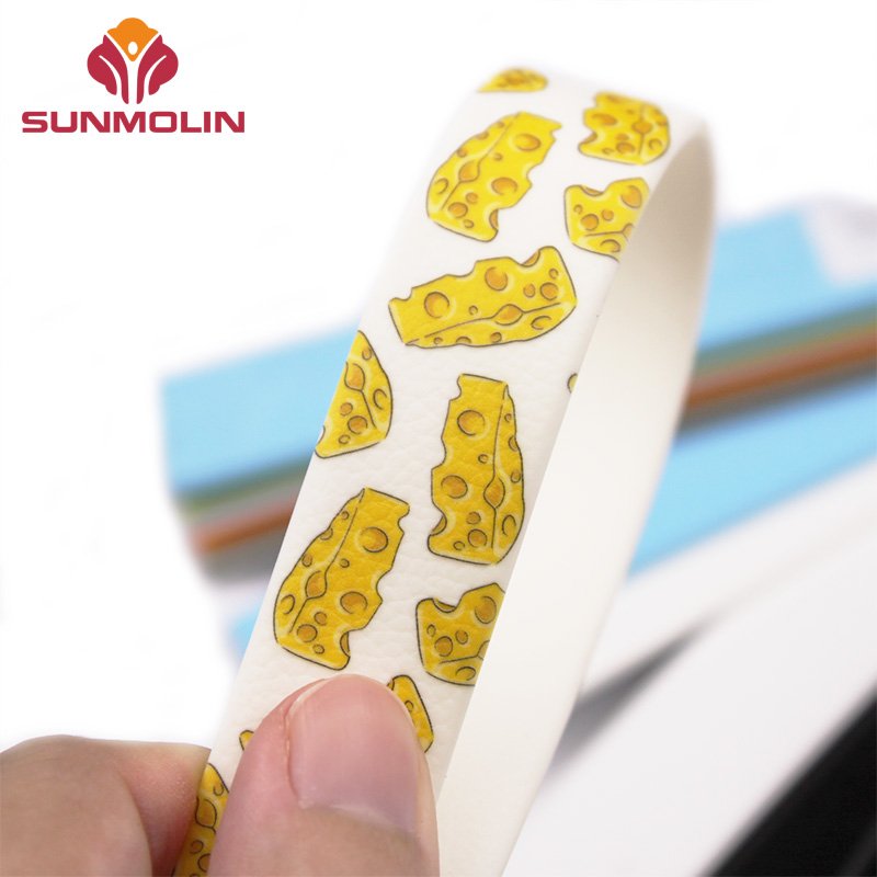 Leather texture soft custom print abrasion resistant pvc silicone coated webbing strap for dog leash