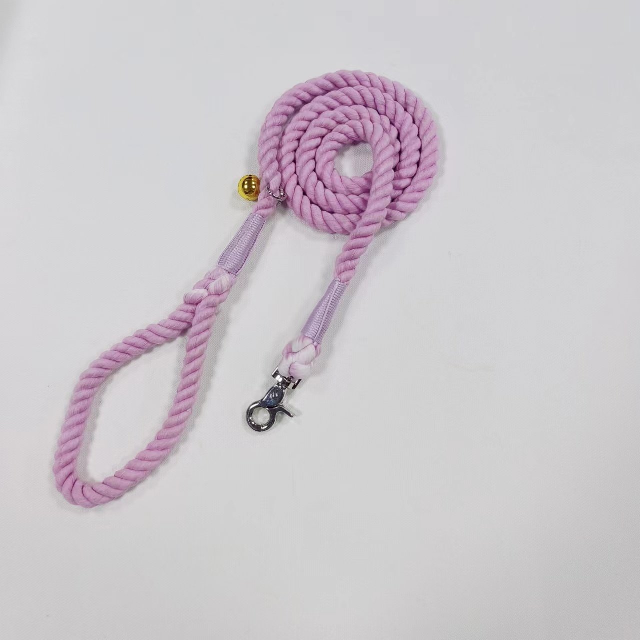 New Arrival custom Pet Lead Ombre braided dog rope handmade cotton dog leash and collar