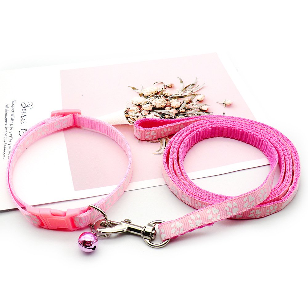 Cheap Wholesale Pet Collar And Leash Set Cute Puppy Collar Walking Dog Collar Leash Set