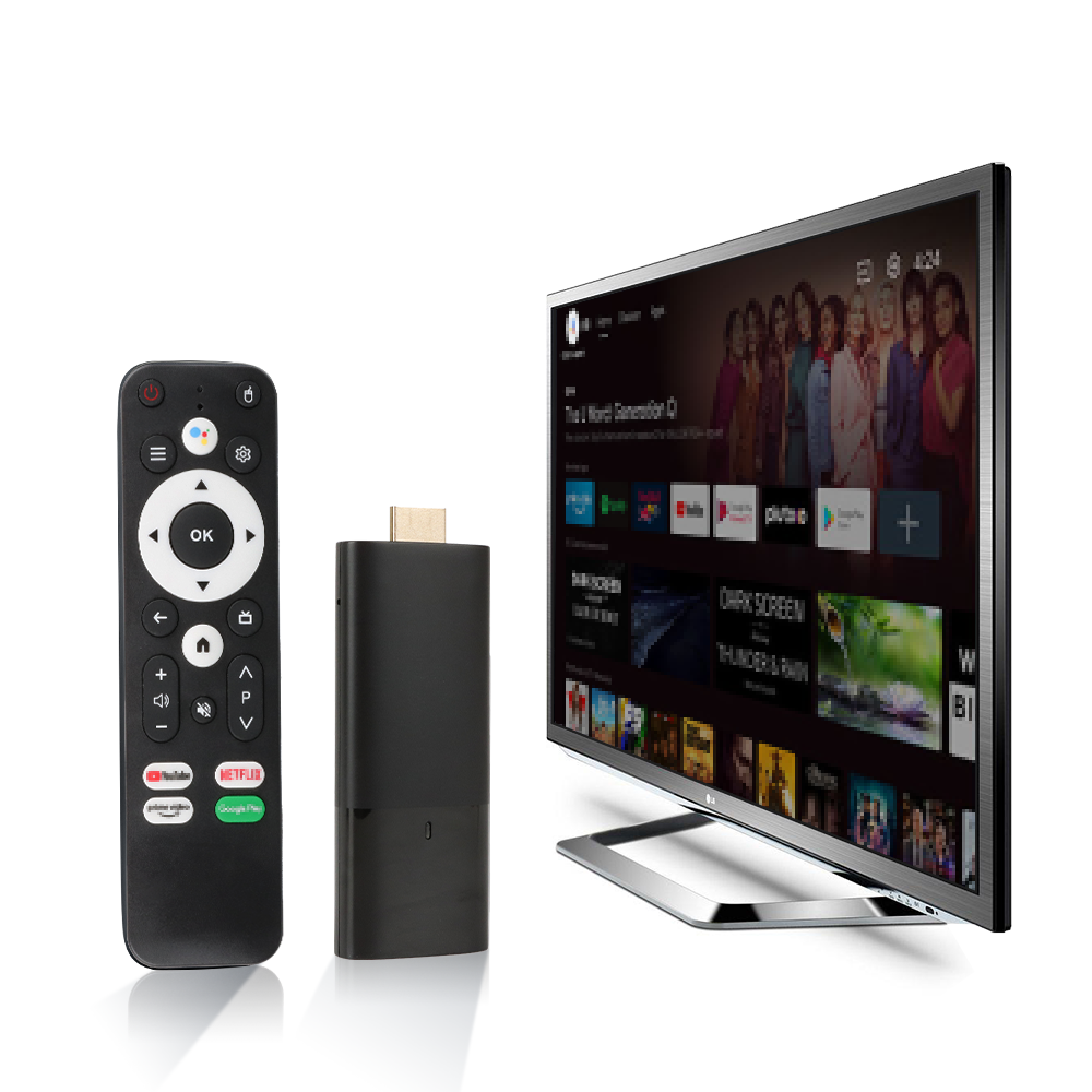 Android 11.0 Smart Android TV Stick HD Quand Core Amlogic S905Y4 2.4/5G Dural Wifi Support OEM &ODM Android TV Stick