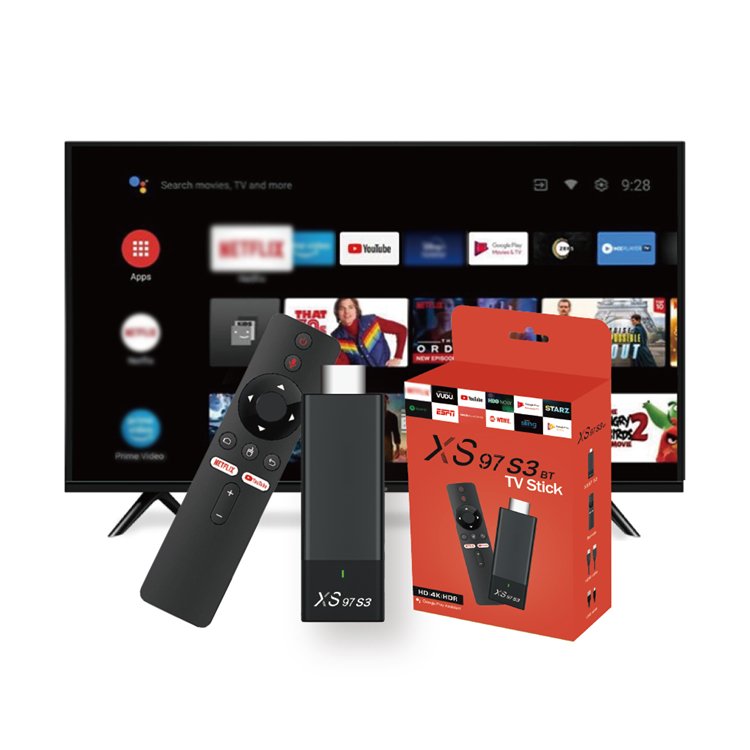 2024 XS97 S3 H313 2GB RAM 8GB ROM stick tv 4k android 10 voice remote Control fire tv stick 4k smart tv android box Set-Top Box