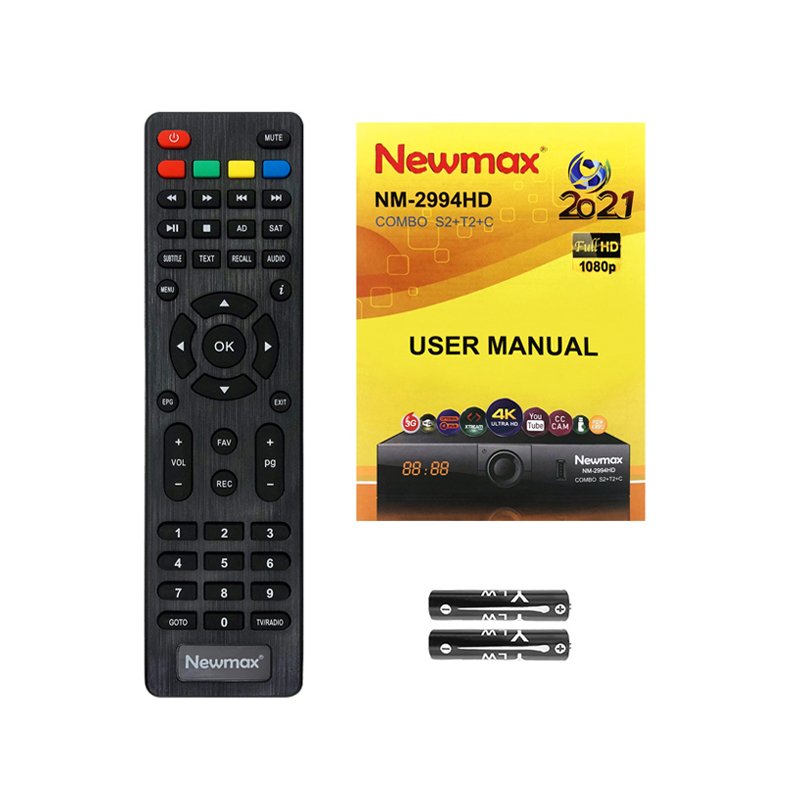 NEWMAX NM-2994HD New arrival dvb s2 h.265/hevc sunplus 2507l set top box satellite receiver