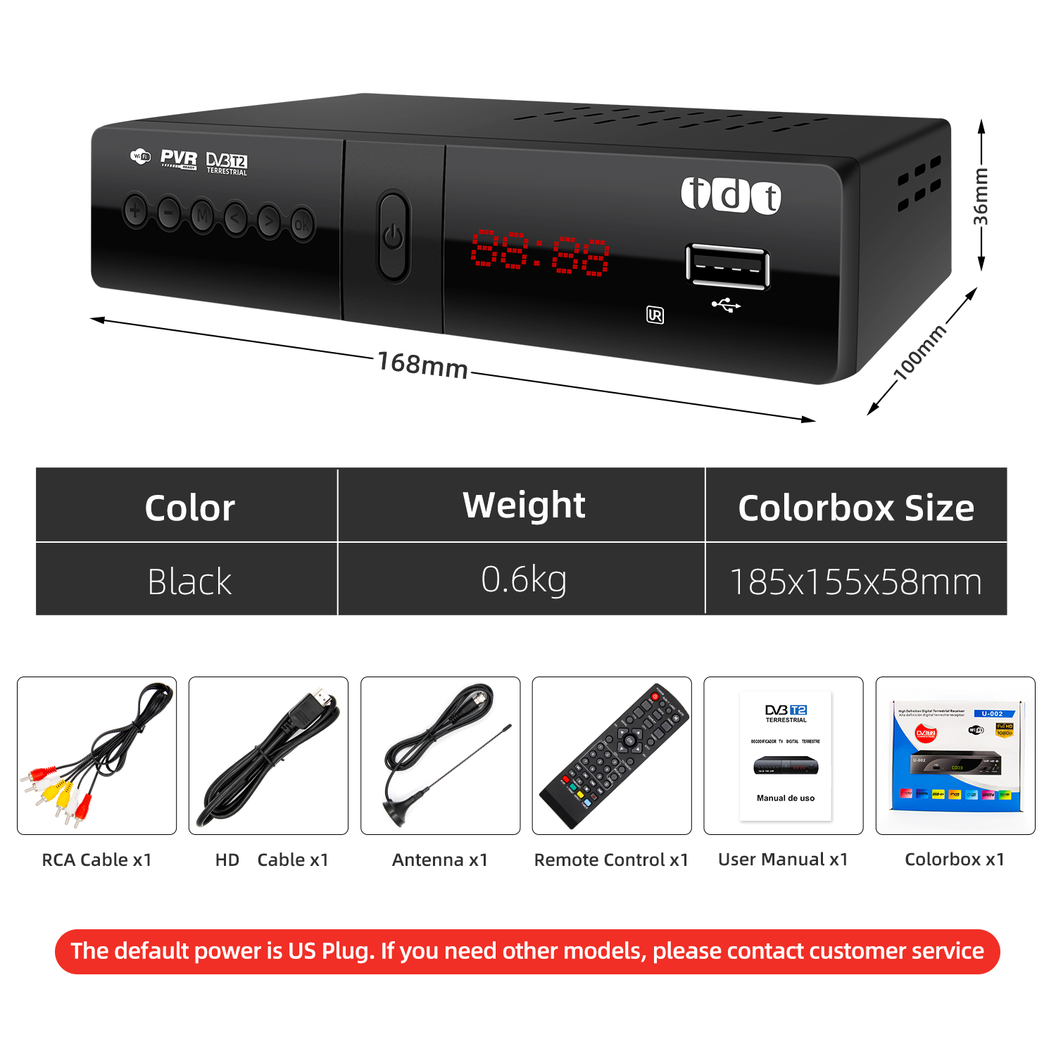 DVB-T2 set-top box TDT TV decoder free channels MPEG4 H.264 WIFI EPG TV receiver free customize wholesale price