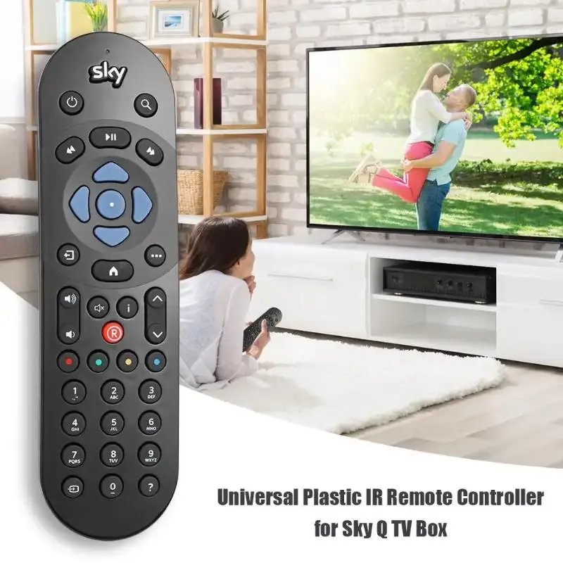 High Quality New Universal Infrared Remote Control Replacement for Sky Q Set Top Box Remote Control for UK Market