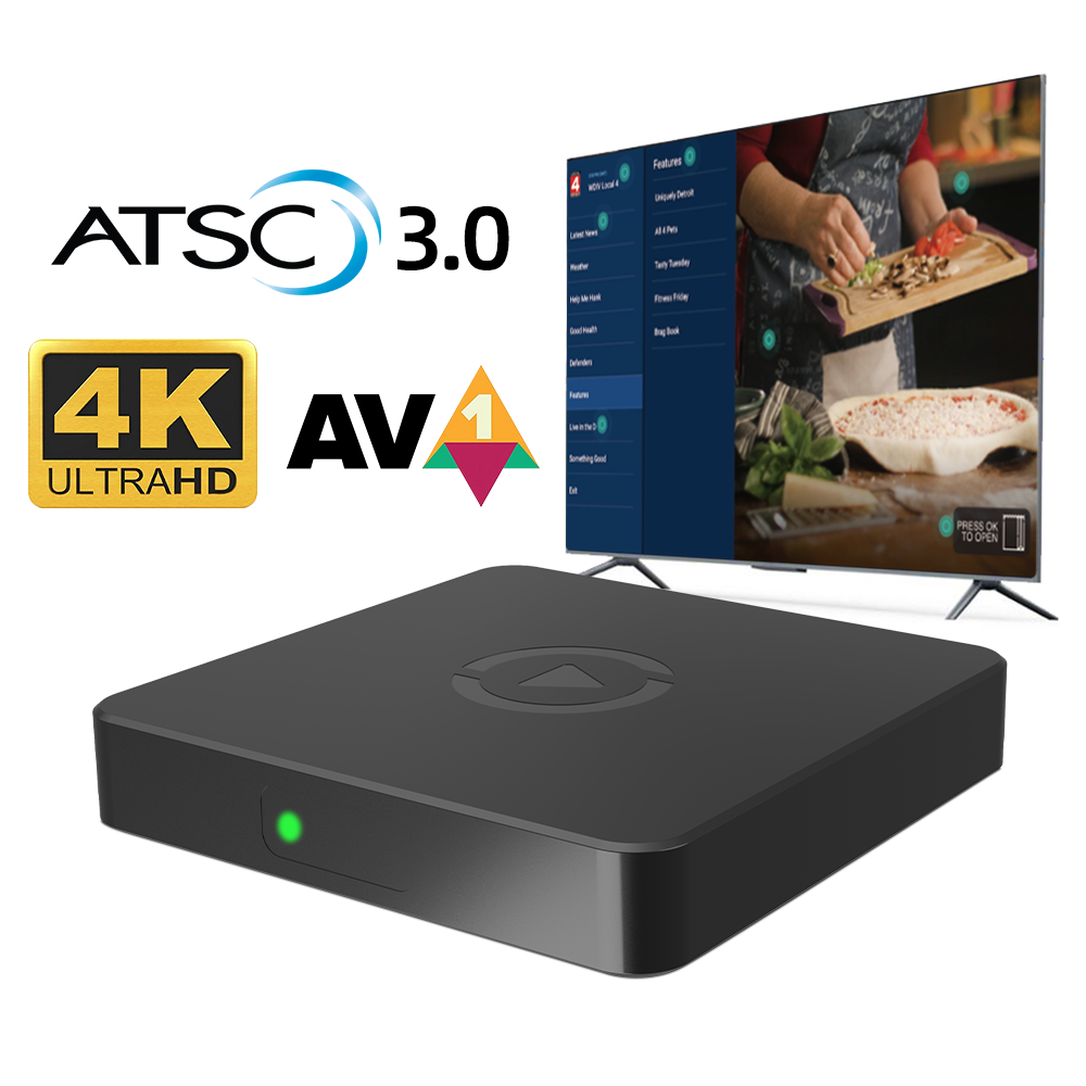 4K AV1 Free To Air North America Tv Converter ATSC 3.0 Full HD ATSC 30 TV Box Tuner Android ATSC Decoder