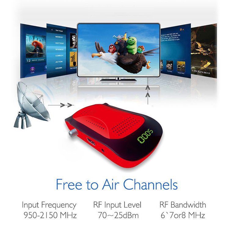 OURSTONE OEM/ODM Custom DVB S2/S Satellite Receiver With CCCAM XCAM DVB S2 Set Top Box IKS DVB S2