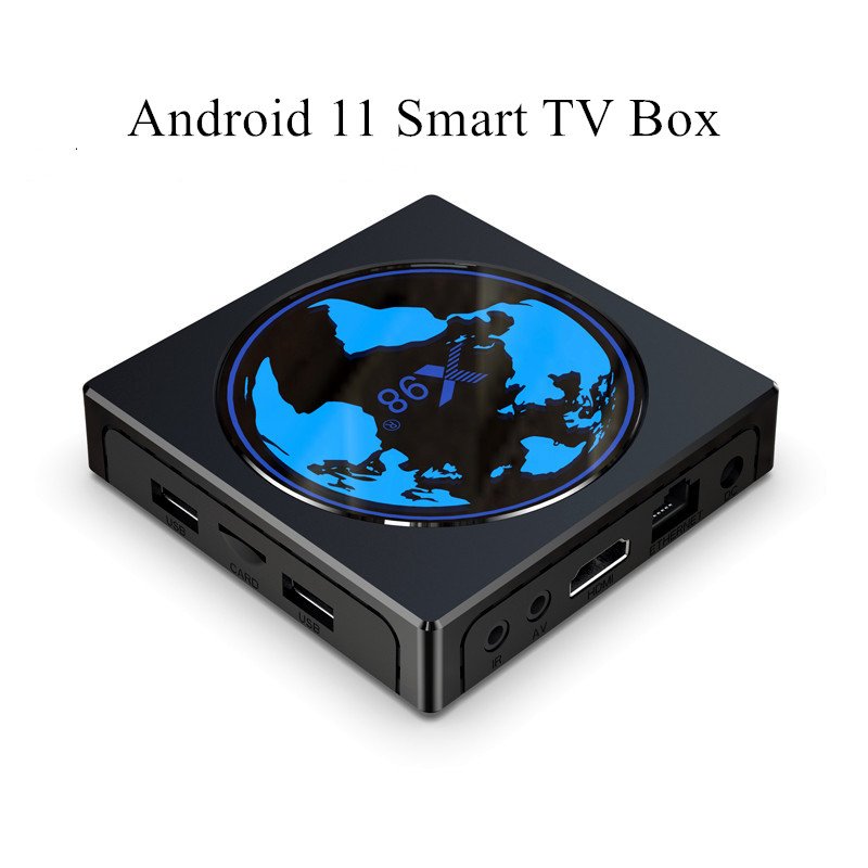 New Leadcool Android 11 Smart TV box X98 Mini 4K UHD Set Top Box S905W2 Quad Core RAM 4G USB2.0