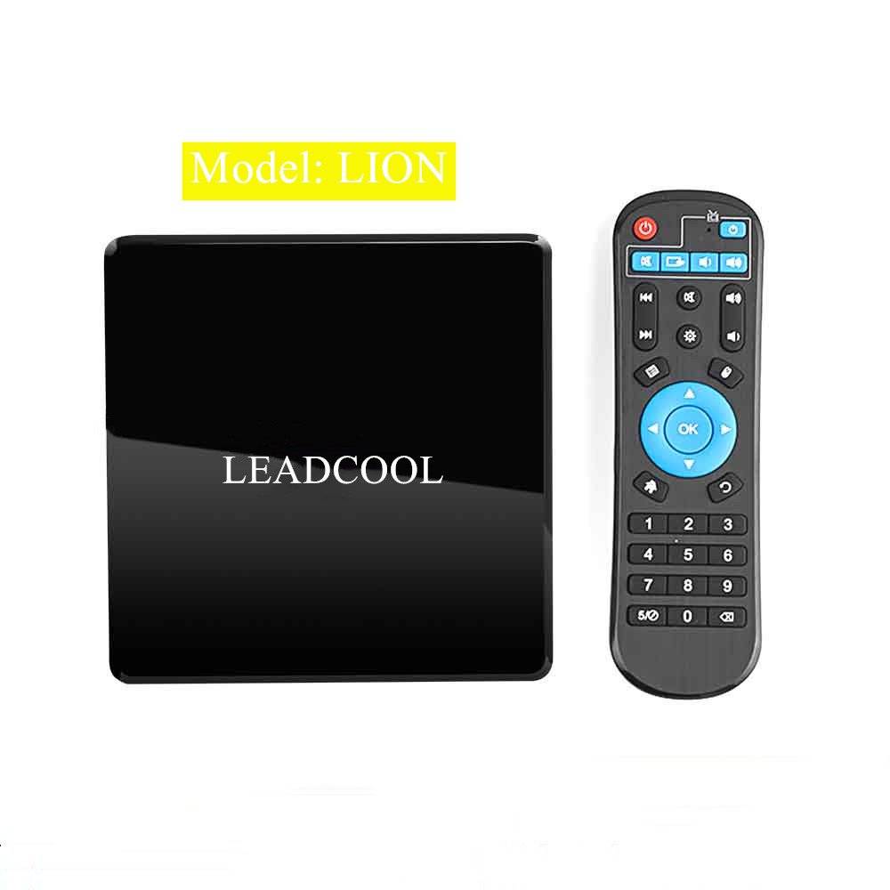 Hot Leadcool Android 9.0 LION 4K UHD TV Box Amlogic Quad Core Set Top Box USB 2.0
